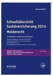 Cover von Schnellübersicht Sozialversicherung 2014 Melderecht