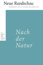 Cover von Neue Rundschau 2020/1