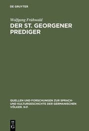 Cover von Der St.Georgener Prediger