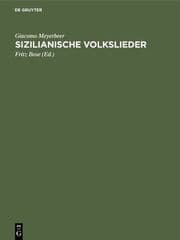 Cover von Sizilianische Volkslieder
