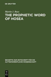 Cover von The Prophetic Word of Hosea