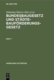 Cover von Bundesbaugesetz und Städtebauförderungsgesetz