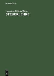 Cover von Steuerlehre