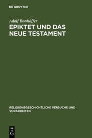 Cover von Epiktet und das Neue Testament