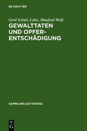 Cover von Gewalttaten und Opferentschädigung