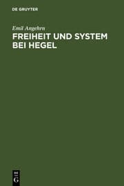 Cover von Freiheit und System bei Hegel