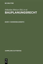 Cover von Bundesbaugesetz