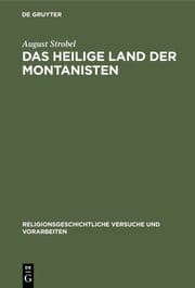 Cover von Das heilige Land der Montanisten