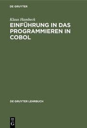 Cover von Einführung in das Programmieren in COBOL
