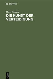 Cover von Die Kunst der Verteidigung