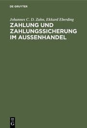 Cover von Zahlung und Zahlungssicherung im Außenhandel