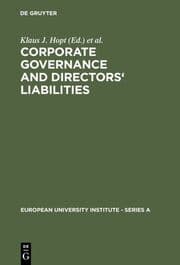 Cover von Corporate Governance and Directors' Liabilities