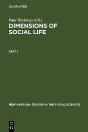 Cover von Dimensions of Social Life