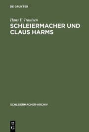 Cover von Schleiermacher und Claus Harms