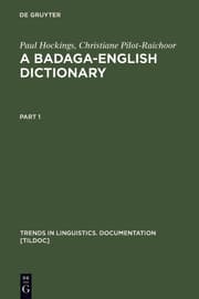 Cover von A Badaga-English Dictionary