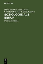 Cover von Soziologie als Beruf