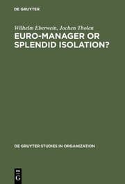 Cover von Euro-Manager or Splendid Isolation?