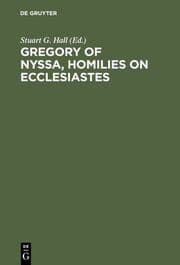 Cover von Gregory of Nyssa, Homilies on Ecclesiastes
