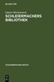 Cover von Schleiermachers Bibliothek