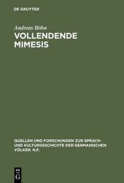 Cover von Vollendende Mimesis