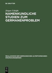 Cover von Namenkundliche Studien zum Germanenproblem