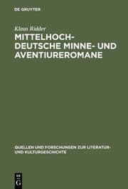 Cover von Mittelhochdeutsche Minne- und Aventiureromane
