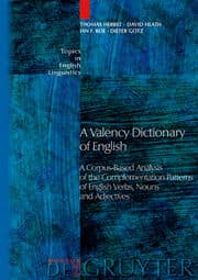 Cover von A Valency Dictionary of English