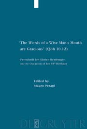 Cover von 'The Words of a Wise Man's Mouth are Gracious' (Qoh 10,12)