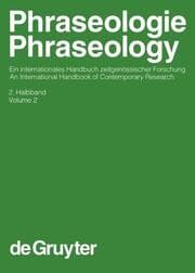 Cover von Phraseologie / Phraseology. Volume 2