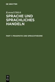 Cover von Sprache und sprachliches Handeln