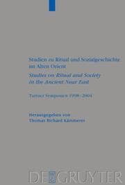 Cover von Studien zu Ritual- und Sozialgeschichte im Alten Orient/Studies on Ritual and Society in the Ancient Near East
