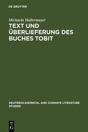 Cover von Text und Überlieferung des Buches Tobit