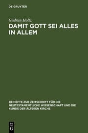 Cover von Damit Gott sei alles in allem