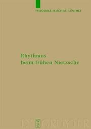 Cover von Rhythmus beim frühen Nietzsche