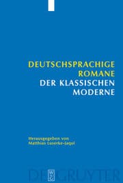 Cover von Deutschsprachige Romane der klassischen Moderne