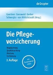 Cover von Die Pflegeversicherung