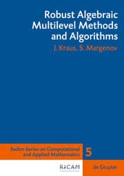 Cover von Robust Algebraic Multilevel Methods and Algorithms