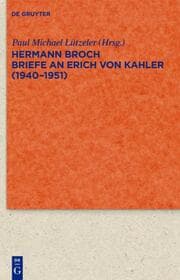Cover von Briefe an Erich von Kahler (1940-1951)