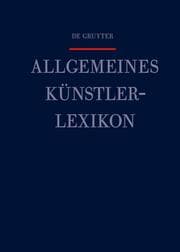 Cover von Allgemeines Künstlerlexikon Somaré - Steenkamp