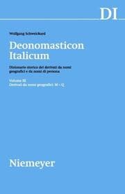 Cover von Derivati da nomi geografici (M-Q)