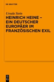 Cover von Heinrich Heine - ein deutscher Europäer im französischen Exil