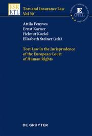 Cover von Tort Law in the Jurisprudence of the European Court of Human Rights