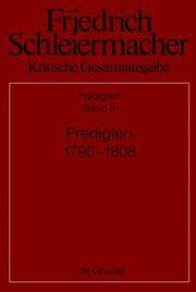 Cover von Predigten 1790-1808
