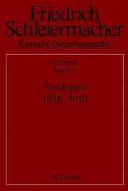 Cover von Predigten 1816-1819