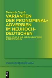 Cover von Varianten der Pronominaladverbien im Neuhochdeutschen