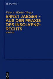 Cover von Ernst Jaeger - Aus der Praxis des Insolvenzrechts