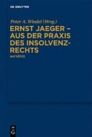 Cover von Ernst Jaeger - Aus der Praxis des Insolvenzrechts