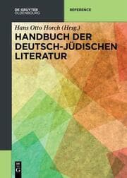 Cover von Handbuch zur deutsch-jüdischen Literatur