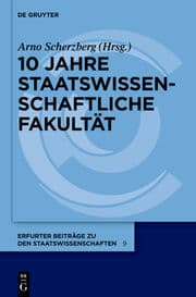Cover von 10 Jahre Staatswissenschaftliche Fakultät