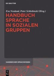 Cover von Handbuch Sprache in sozialen Gruppen